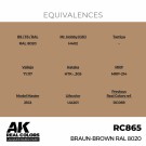 RC865 Braun-Brown RAL 8020 thumbnail