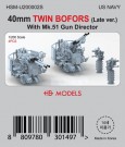 HS Models 1:200 - 40mm Twin Bofors (Late Version) with MK-51 thumbnail