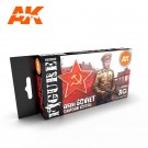 AK-Interactive AK 11635 WWII SOVIET UNIFORM COLORS SET thumbnail