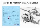 HS Models 1:350 - Bell UH-1Y Venom - Decal Set (for HS Models kits) thumbnail