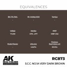 RC873 S.C.C. No.1A Very Dark Brown thumbnail