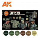 AK-Interactive AK 11682 VIETNAM GREEN & CAMOUFLAGE UNIFORMS SET thumbnail