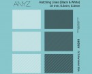ANYZ Hatching Lines (Black & White) 0.1mm, 0.2mm, 0.3mm thumbnail