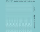 ANYZ Seatbelt stitches 1:32 & 1:35 (white) thumbnail