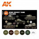 AK-Interactive AK 11657 WWII SOVIET TANK COLORS SET thumbnail