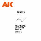 Half cane 3.00 x 350mm - STYRENE STRIP thumbnail