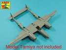Armament for U.S. fighter Lockheed P-38 F/G Lighting: 1 x 20mm & 4x 12,7mm gun barrels thumbnail