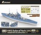 Flyhawk 1:700 - HMS Duke of York 1943 - Deluxe Edition (1118S) thumbnail