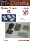 RT-Diorama 35217 Stairs (5 pcs) (1:35) thumbnail