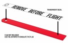 ANYZ Remove before flight signs 12,0 mm + 16,0 mm + 20,0 mm + 24,0mm (BLACK)  thumbnail