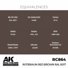 RC864 Rotbraun-Red Brown RAL 8017 thumbnail