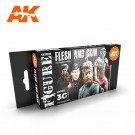 AK-Interactive AK 11621 FLESH AND SKIN COLORS (THE ORIGINAL SELECTION) SET thumbnail