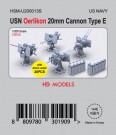 HS Models 1:200 - US Navy Oerlikon 20mm Cannon Type E with Ammo Boxes thumbnail