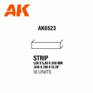 Strips 1.00 x 5.00 x 350mm - STYRENE STRIP thumbnail