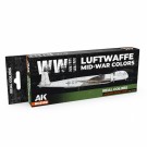 AK-Interactive RCS102 Luftwaffe WWII Mid-War Colors Set thumbnail
