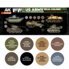 AK-Interactive RCS129 US Army & USMC WWII Camouflage Colors  thumbnail