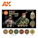 AK-Interactive AK 11636 WWII BRITISH UNIFORM COLORS SET thumbnail