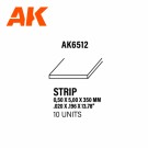 Strips 0.50 x 5.00 x 350mm - STYRENE STRIP thumbnail