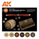 AK-Interactive AK 11673 OLD & WEATHERED WOOD VOL 1 SET thumbnail