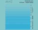 ANYZ Universallinjer 0,07 mm - 1,50 mm (blå) thumbnail