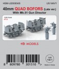 HS Models 1:200 - 40 mm Quad Bofors (Late Version) with MK-51 thumbnail
