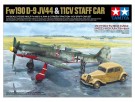 Tamiya 1:48 - Focke-Wulf Fw190 D-9 JV44 And Citroen Traction 11CV Staff Car (25213) thumbnail