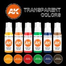 AK-Interactive AK 11758 TRANSPARENT COLORS SET thumbnail