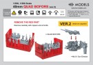 HS Models 1:350 - 40mm Quad Bofors (Late Version 2) with MK-51 thumbnail