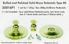 Pontos Model - Buffed and Polished Solid Brass Pedestals Type 80 (35016P1) thumbnail
