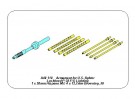 Armament for U.S. fighter Lockheed P-38 F/G Lighting: 1 x 20mm & 4x 12,7mm gun barrels thumbnail