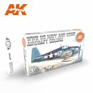 AK-Interactive AK 11729 WWII US Navy & USMC Aircraft Colors Set thumbnail
