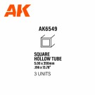 Square hollow tube 5.00x350mm(0,7mm)-STYRENE STRIP thumbnail