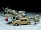 Tamiya 1:48 - Focke-Wulf Fw190 D-9 JV44 And Citroen Traction 11CV Staff Car (25213) thumbnail