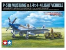Tamiya 1:48 - North American P-51D Mustang & 1/4-ton 4x4 Light Vehicle Set (25205) thumbnail
