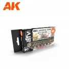 AK-Interactive AK 11774 WWII JAPANESE ARMY AFV COLORS PAINT SET thumbnail
