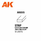 Strips 0.75 x 2.00 x 350mm - STYRENE STRIP thumbnail