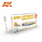 AK-Interactive AK 11719 WWII Luftwaffe Tropical Colors Set thumbnail