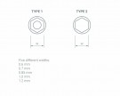 ANYZ Nuts & Washers Type 1 / 0.6mm-1.2mm 200 pcs  thumbnail