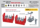 HS Models 1:350 - 40mm Twin Bofors (Early Version 2) with MK-51 thumbnail