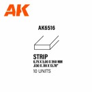 Strips 0.75 x 3.00 x 350mm - STYRENE STRIP thumbnail