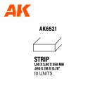 Strips 1.00 x 3.00 x 350mm - STYRENE STRIP thumbnail
