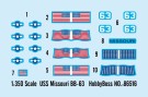 Hobby Boss 1:350 -  USS Missouri BB-63 (86516) thumbnail