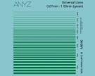 ANYZ Universallinjer 0,07 mm - 1,50 mm (grønn) thumbnail