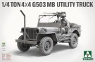 Takom 1:16 - 1/4 Ton 4x4 G503 MB Utility Truck (1016) thumbnail