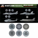 AK-Interactive RCS116 US Navy & USMC Modern Aircrafts and Helicopters Set  thumbnail