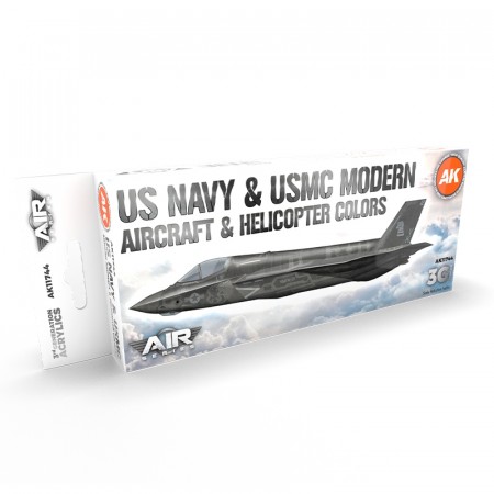 AK-Interactive AK 11744 US Navy & USMC Modern Aircraft & Helicopter Colors
