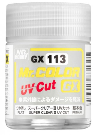 Mr.Hobby GX-113 GX113 Super Clear III UV Cut Flat