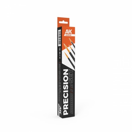 AK Interactive - Precision Brushes Set (4 børster)