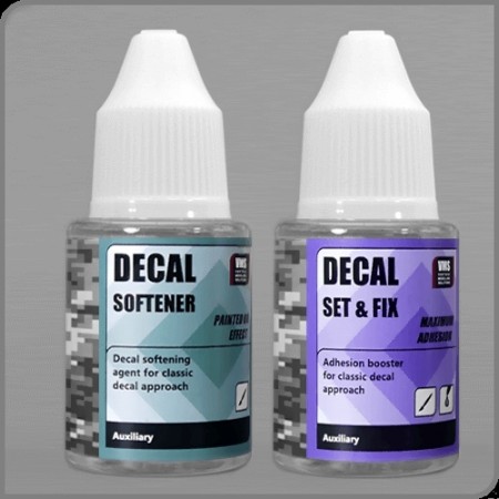 VMS Decal Set and Softener pakke