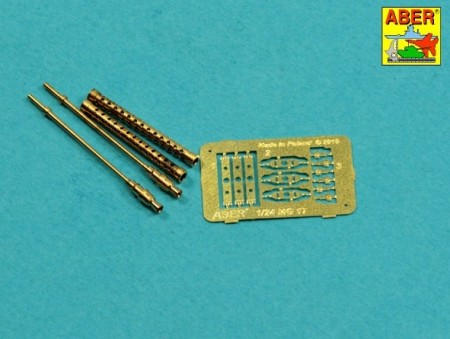 Set of 2 barrels for German 7,92 mm MG 17aircraft machine guns - Aber Models